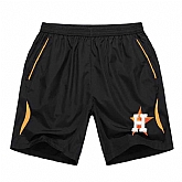 Men's Houston Astros Black Gold Stripe MLB Shorts